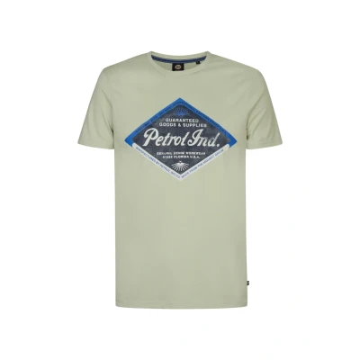 Afbeelding van Petrol Industries Tshirt print, Heren, Maat: 3XL, Desert sage
