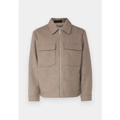 Afbeelding van Jack &amp; Jones Premium Jprblurussel Jacket Jas, Heren, Maat: XS, Greige