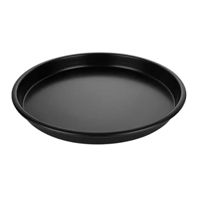 Afbeelding van ASelected pizzaplaat met antiaanbaklaag, vaatwasmachinebestendig, ronde voor oven, koolstofstaal, bakplaat (25,4 cm)