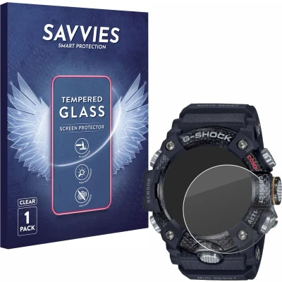 Afbeelding van Savvies Gehard glazen schermbeschermer, Smartwatch beschermfolie, Transparant