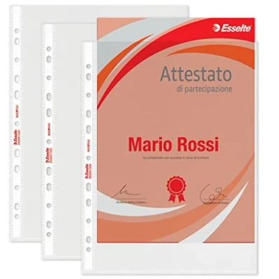 Afbeelding van Esselte Copy Safe 395697200 universele enveloppen met reliëf, 33 x 23 cm, 100 stuks, transparant