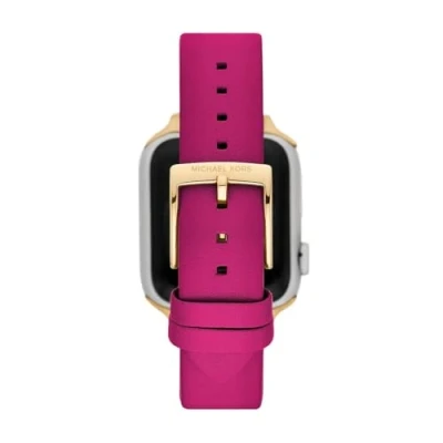 Afbeelding van Michael Kors Strap Unisex Horloge accessoires, Maat: One Size, Deep fuschia