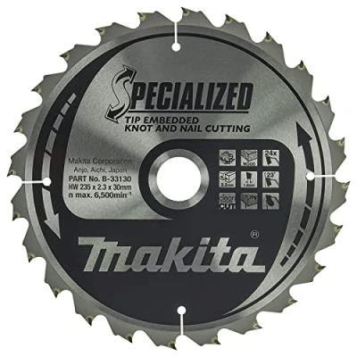 Afbeelding van zaagblad SPECIALIZED hout met nagels 235mmx30x24T