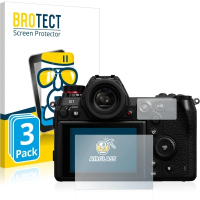 Afbeelding van BROTECT Screenprotector voor Panasonic Lumix DC S1 / S1R Folie Beschermfolie Beschermglas transparant (3 Stuks)