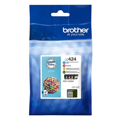 Image de Brother Lc 424val Noir Cyan Magenta Jaune