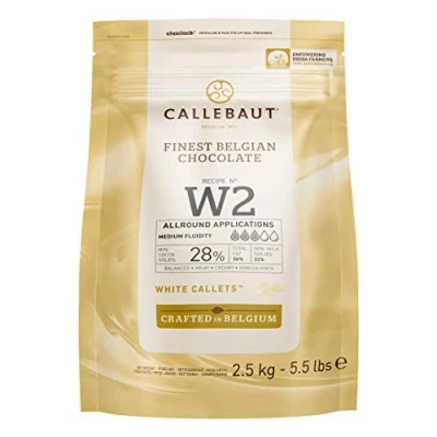 Image de Callebaut W2NV 28% &quot;Select&quot; White Chocolate Chips Easymelt (Callets) (1 x 2,5 kg)