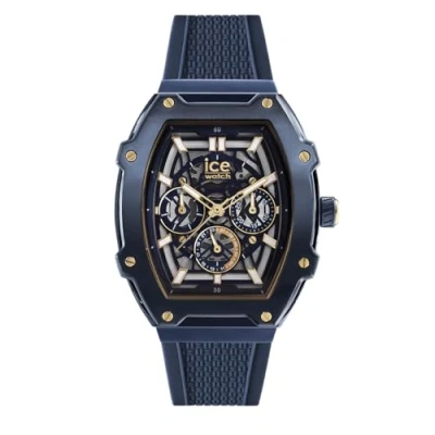 Afbeelding van ICE Watch boliday Gold blue skel Steel 024371 Horloge Siliconen Blauw Ø 46 mm