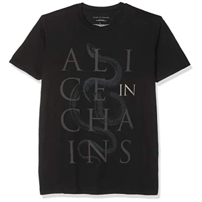 Afbeelding van Alice In Chains Snakes Heren T shirt XL Zwart