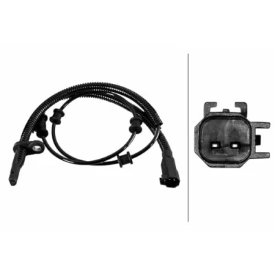Afbeelding van HELLA 6PU 358 219 151 ABS Sensor Met verbindingsstuk Geluidsensor 2 1025