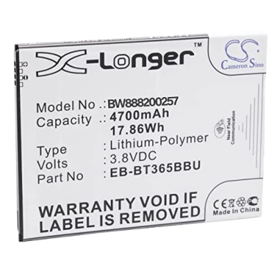 Afbeelding van vhbw Li polymeer batterij 4700 mAh (3,8 V) voor Samsung Galaxy Tab SM T360UD, T365, T365F0, T390, T390N, T395, T395N
