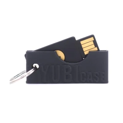 Afbeelding van Yubicase Bescherming voor Yubikey 5 NFC / 5C Krasbestendige hoes niet inbegrepen (zwart, USB A)