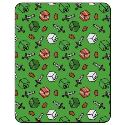 Afbeelding van Minecraft Fleecedeken Flanel Symbol 5407010072617