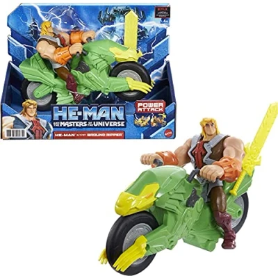 Afbeelding van Masters of the Universe He Man &amp; Ground Ripper Mattel Power Attack