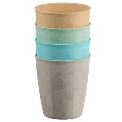 Afbeelding van nip Set van 4 bekers voor kinderen en baby&#039;s, met schattig motief, BPA vrij, gemaakt in Duitsland, vanaf 12 maanden