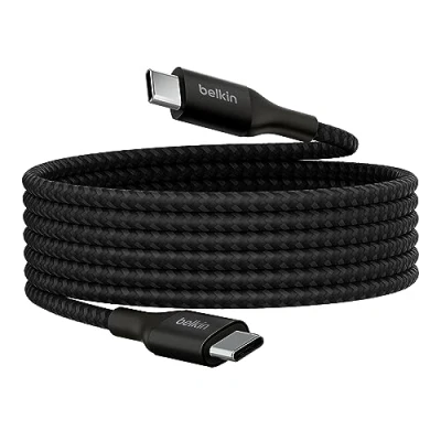 Image de Belkin BOOST CHARGE Câble USB 24 pin C (M) pour 2.0 2 m jusqu&#039;à 240 W de puissance noir