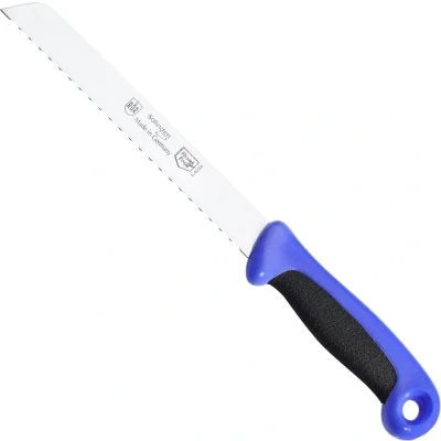 Afbeelding van RÖR Solingen Broodmes: 20 cm Snijperfectie in Zwart en Blauw