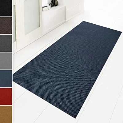 Afbeelding van Hong Kong Deurmat, ideale schoonloopmat voor je entree, duurzaam en kleurecht, vele kleuren maten (120 x 100 cm, blauw)