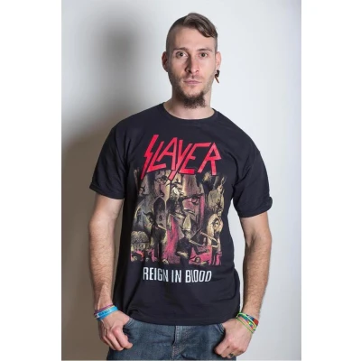 Afbeelding van Slayer Reign in Blood Mens T Shirt: Large