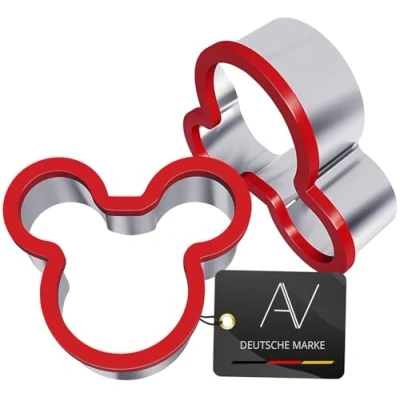 Afbeelding van Avana uitsteekvorm van roestvrij staal Mickey Mouse set 2 Micky Maus