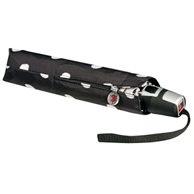 Afbeelding van Knirps T2 Duomatic, Zwart (Dot Art Black), lengte ca. 28 cm, diameter 5 Black)