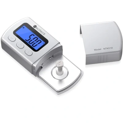 Afbeelding van Neoteck 0,01 g digitale tester voor phono draaitafel arm LCD achtergrondverlichting zilver