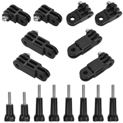 Afbeelding van 2 stuks verstelbare draaibare armen, korte en lange schroeven voor GoPro, vaste 3 weg scharnierhouder, verlengarm, actiecamera accessoires, GoPro helmhouder