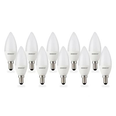 Afbeelding van E14 LED Kaarslamp 5W Warm Wit 10 Pack