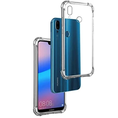 Afbeelding van Schokbestendige beschermhoes voor Huawei P20 Lite/Nova 3E, TPU transparant siliconen schokbestendig