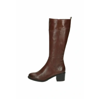 Afbeelding van By Caprice Dammes Chaussures Bottes hauteur genou plates Fauve 36.5