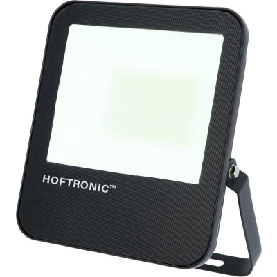 Afbeelding van HOFTRONIC Luxor LED breedstraler 50 Watt 160 lm/W 8000 lumen 4000K Neutraal wit licht IP65 Waterdicht Schijnwerper met LumiLeds Extreem efficiënt 5 jaar garantie Floodlight