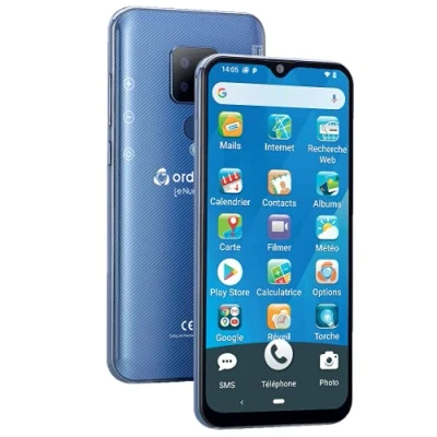 Afbeelding van Ordissimo LeNumero2 Smartphone Ideaal voor Senior Eenvoudige Mobiele Telefoon Basisinterface 5,5&quot; Touchscreen, Grote Tekens, SMS, MMS, E mail, Foto&#039;s, Video&#039;s Blauw