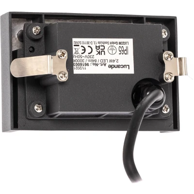 Afbeelding van Lucande LED wandlamp buiten 1licht aluminium, glas H: 8.5 cm grafiet Inclusief lichtbron