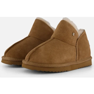 Afbeelding van Warmbat Willow Vrouwen Sloffen Cognac Maat 38