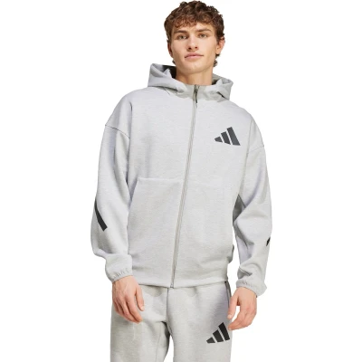 Afbeelding van adidas Sportswear Z.N.E. FULL Sweater met rits, Heren, Maat: Small, Medium grey heather