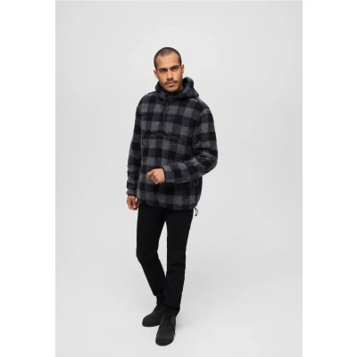 Afbeelding van Brandit Fleece trui, Heren, Maat: Medium, Black/grey