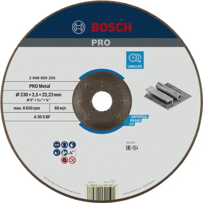 Image de BOSCH 2608600225 disque à tronçonner courbé Expert pour métal A 30 S, 230 x 2,5 mm