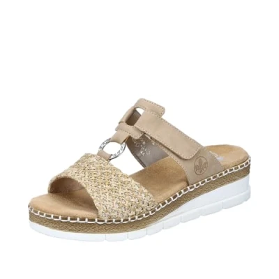 Image de Rieker V1243, Sandale Femme, Beige, 38 EU