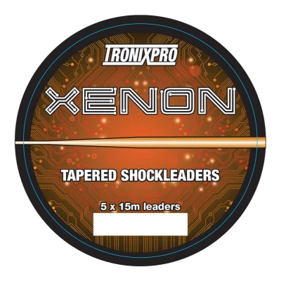 Afbeelding van Tronixpro Xenon Tapered Leaders Orange 15m (5 stuks) 0.35 0.60mm Zeevis onderlijnen
