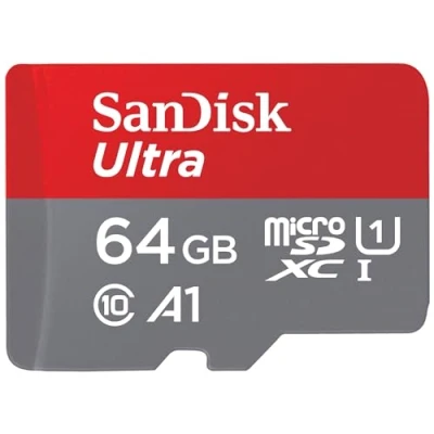 Afbeelding van Geheugenkaart Sandisk MicroSDXC Ultra 64GB (140mb/s C10 SDA UHS I)