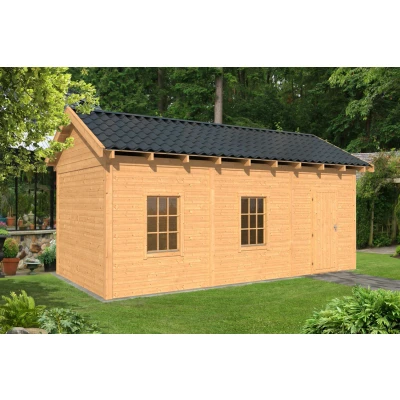 Afbeelding van Lariks/douglas Overkapping Hamar L Type 8 Blank 690x395 cm