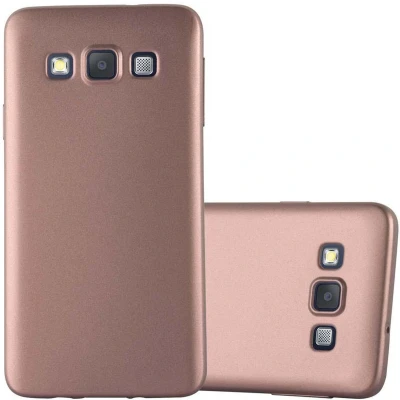 Afbeelding van Cadorabo Hoesje geschikt voor Samsung Galaxy A3 2015 in METALLIC ROSE GOUD Beschermhoes gemaakt van flexibel TPU silicone Case Cover
