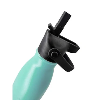 Afbeelding van NERTHUS Deksel met rietje, dubbelwandig, voor warme en lekkernijen, zwart
