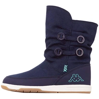 Afbeelding van Kappa Cream Enkellaarsjes voor dames, Navy Mint 6737