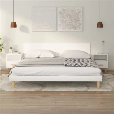 Afbeelding van Nachtkastjes 2 st 40x35x47 cm wit