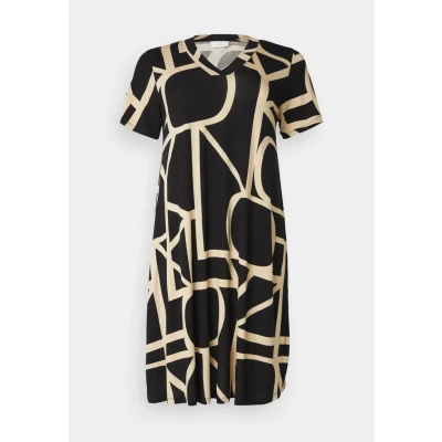 Afbeelding van ONLY Carmakoma Carfyrla LIFE Jerseyjurk, Dames, Maat: S 42/44, Black