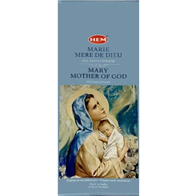 Afbeelding van 120 stuks religieuze natuurlijke wierookstokjes 6 verpakkingen van 20 Hem Marie Moeder God