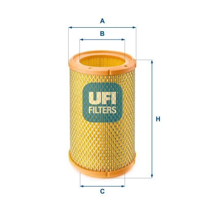 Afbeelding van UFI 27.267.00 Luchtfilter 179mm 108mm Filter insert RENAULT: TWINGO 1