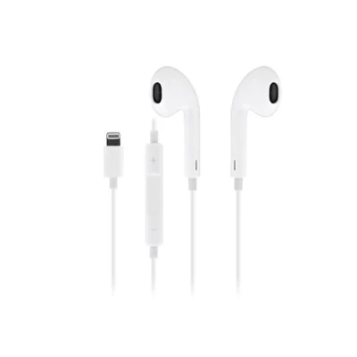 Image de T&#039;nB WAY Écouteurs avec micro embout auriculaire filaire Lightning blanc