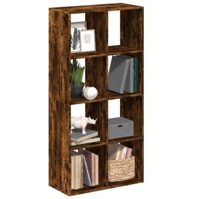 Afbeelding van vidaXL Kamerscherm / boekenkast 69,5x29x137,5 cm hout gerookt eiken