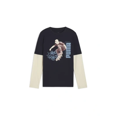 Afbeelding van Puma MID90S Layered Longsleeve voor kinderen, Maat: 128, New navy